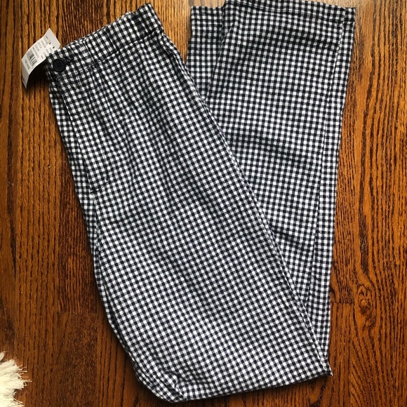 Brandy Melville Denim - brandy Melville navy and white pants NWT
